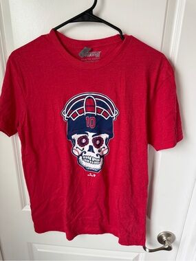 Breaking Point Red Skull Baseball Tee